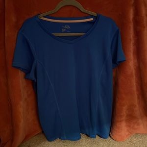Athletic Blue Shortsleeved Top